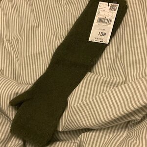 Mango Olive Green Gloves